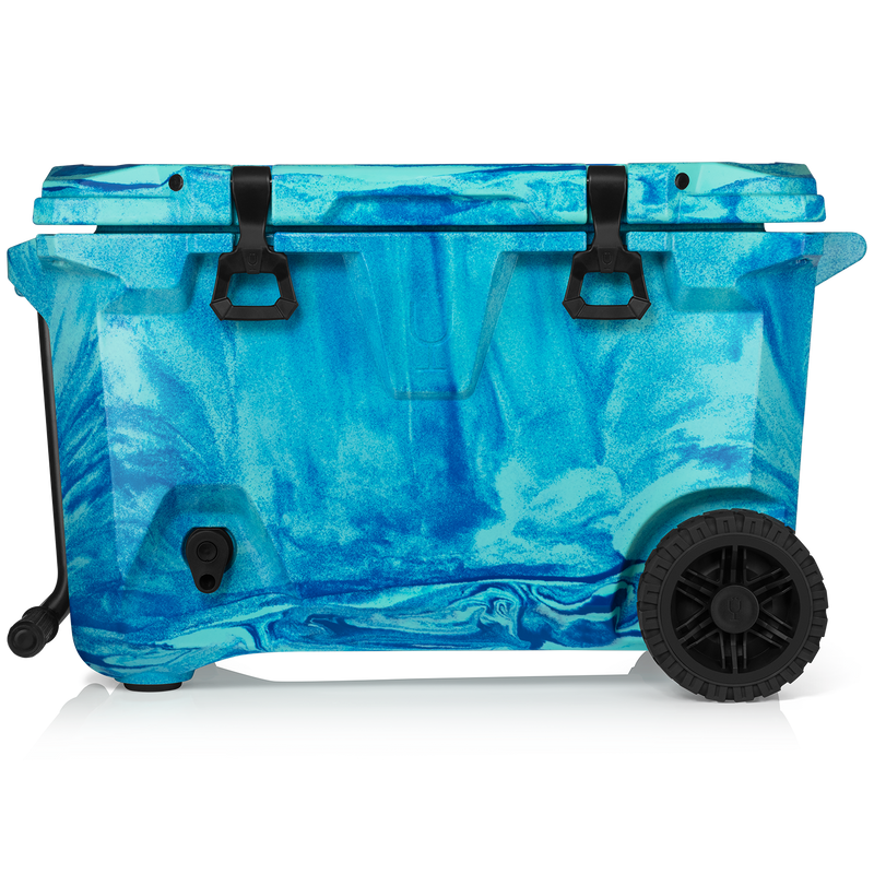 BrüTank 55-Quart Rolling Cooler | Ocean Swirl R9