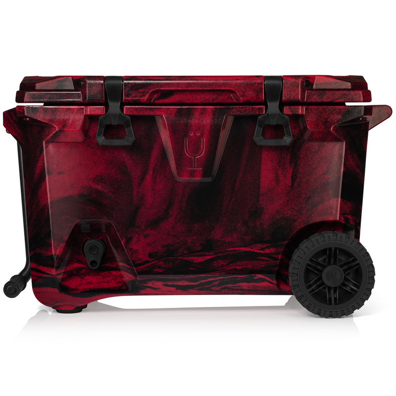 BrüTank 55-Quart Rolling Cooler | Red & Black Swirl C6
