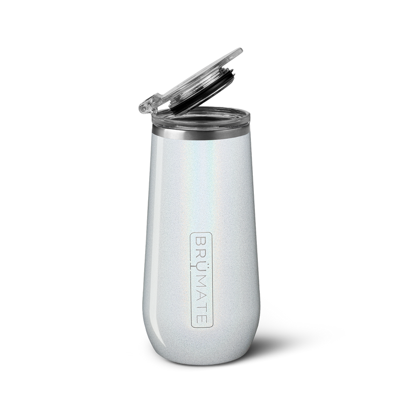Champagne Flute | Glitter White | 12oz B1